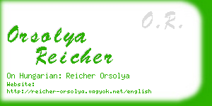 orsolya reicher business card